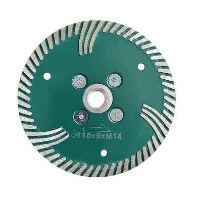 Hard Granite Diamond Turbo Cutting Disc With M14 Flange Diameter 125mm 230mm
